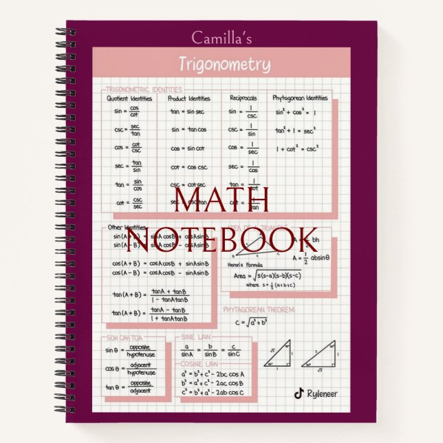 Cuaderno Math Copybook (Anverso)