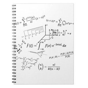 Cuaderno math equations and formulas