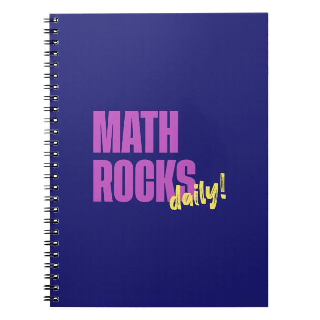 Cuaderno Math Rocks Daily (Frente)