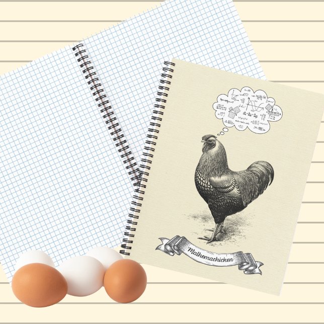 Cuaderno Mathemachicken Funny Math Chicken Pun Chiste (Subido por el creador)