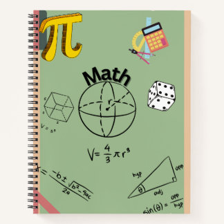 Cuaderno Mathematics Notebook Cover