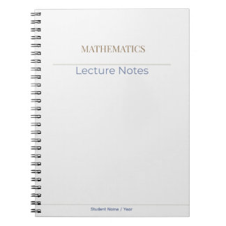 Cuaderno Mathematics Notebook – Minimal Academic Edition