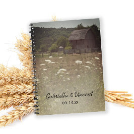 Cuaderno Matrimonio en el campo de los graneros con el tiem