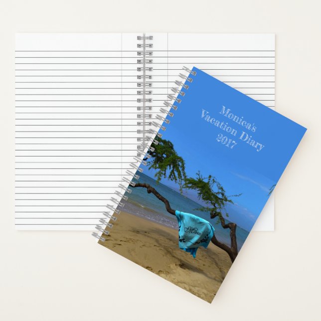 Cuaderno Maui Beach Notebook con su nombre (Interior)