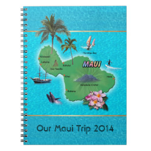 Cuaderno Maui Map Notebook