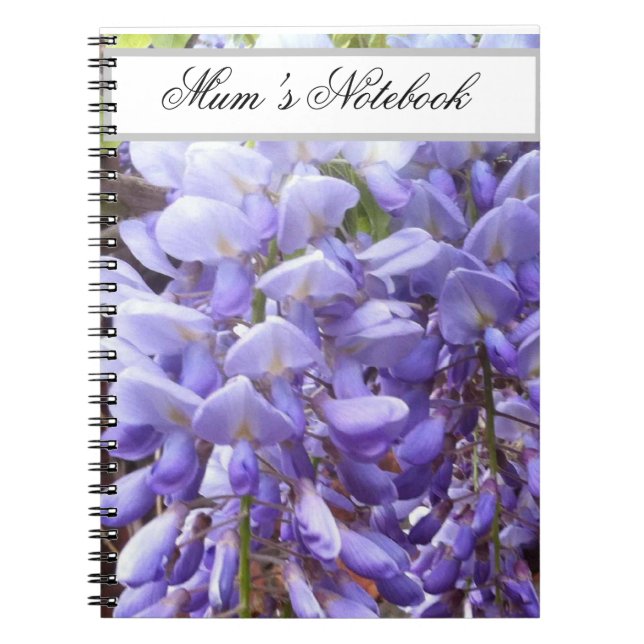 Cuaderno Mauve, bloc de notas de glicinia púrpura (Frente)