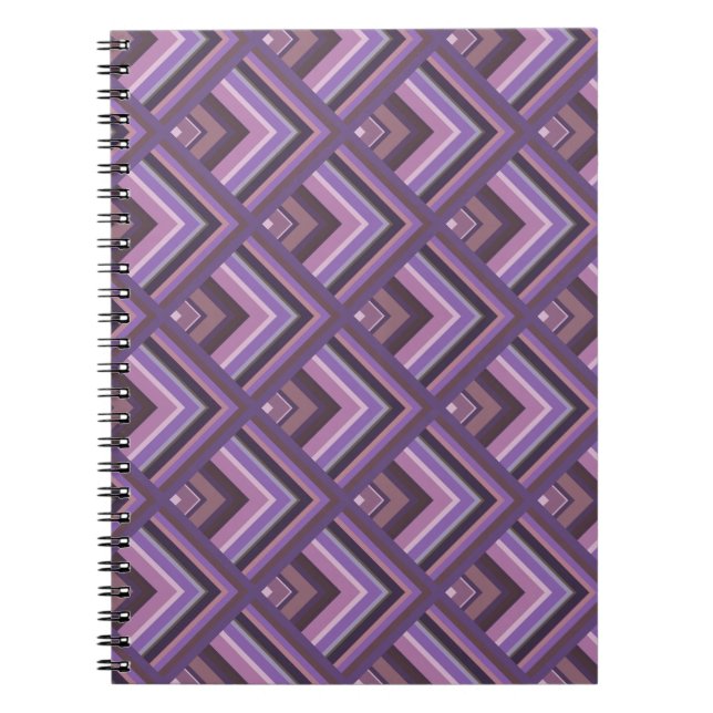 Cuaderno Mauve stripes scale pattern (Frente)