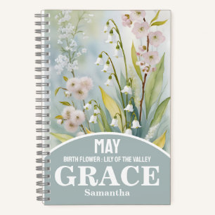Cuaderno May Birth Month Flower Christian Journal