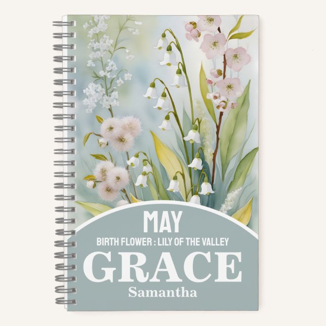 Cuaderno May Birth Month Flower Christian Journal (Anverso)