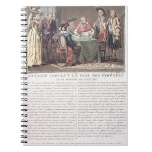 Cuaderno Mazarin cardinal (1602-61) concluye la paz de