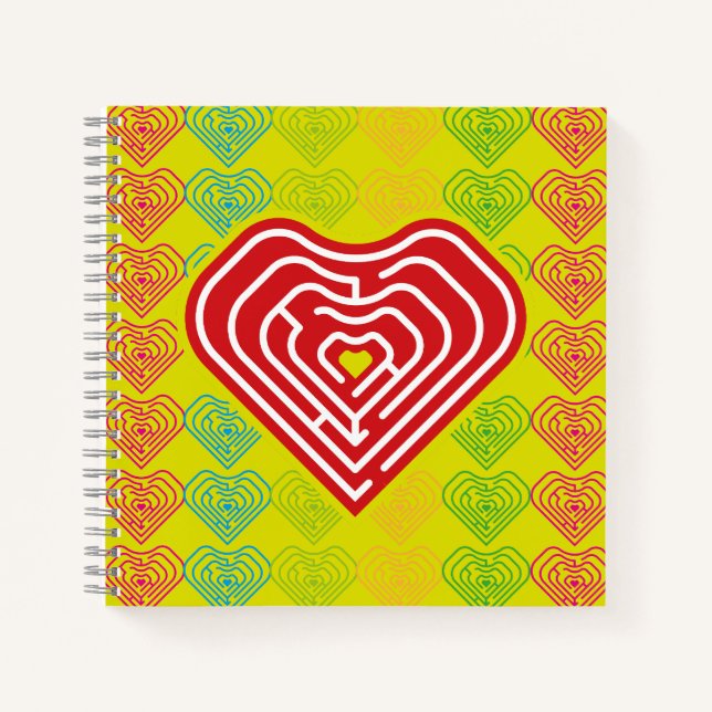 CUADERNO MAZE LOVE HEART BY MASANSER PIXELAT (Anverso)