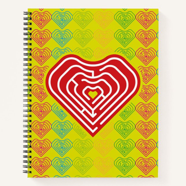 CUADERNO MAZE LOVE HEART BY MASANSER PIXELAT (Anverso)