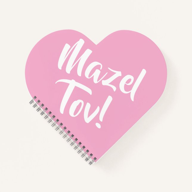 Cuaderno Mazel Tov rosa (Anverso)