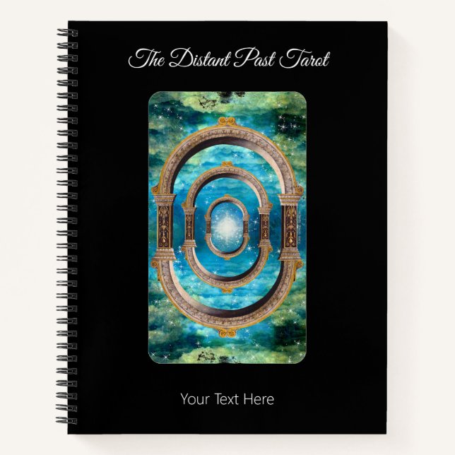 Cuaderno Mazo de Cartas de Tarot de El Pasado Distante Adiv (Anverso)