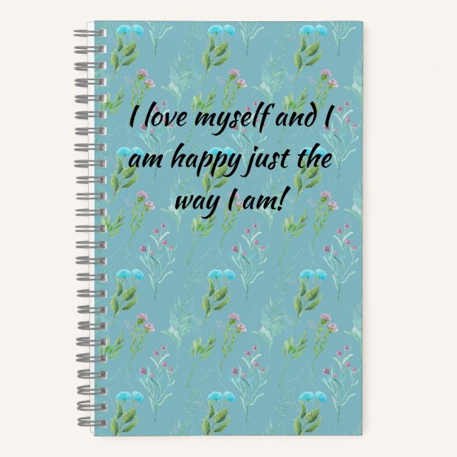 Cuaderno Me amo a mí mismo (Anverso)