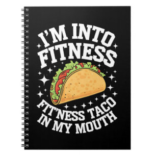 Cuaderno Me apasiona el fitness, taco de fitness en mi boca
