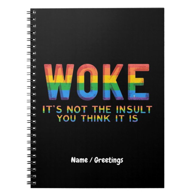 Cuaderno Me desperté no es el insulto que crees que es (Frente)