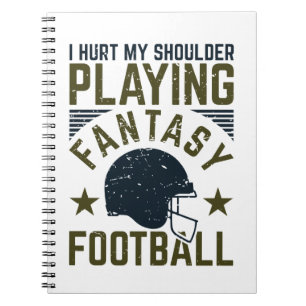 Cuaderno Me Duele El Hombro Jugando Fantasía Futbolística G