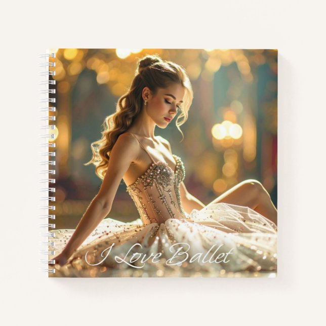 CUADERNO ME ENAMORA EL BALLET - BALLET & DANZA (Anverso)