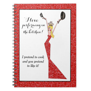 Cuaderno "¡Me encanta actuar en la cocina!" Celebridad Diva
