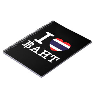 Cuaderno Me encanta (amo) el baht
