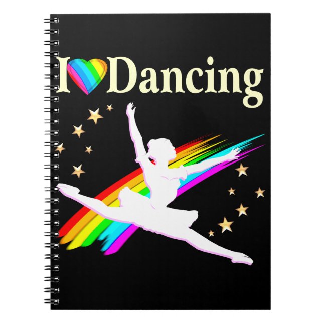 CUADERNO ME ENCANTA BAILAR EL DISEÑO DE BALLERINA (Frente)