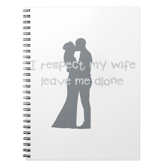 Cuaderno Me encanta Boda Compromiso Divertido Respeto a mi  (Frente)