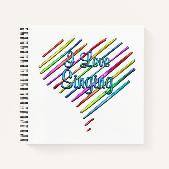 Cuaderno Me encanta cantar (Anverso)