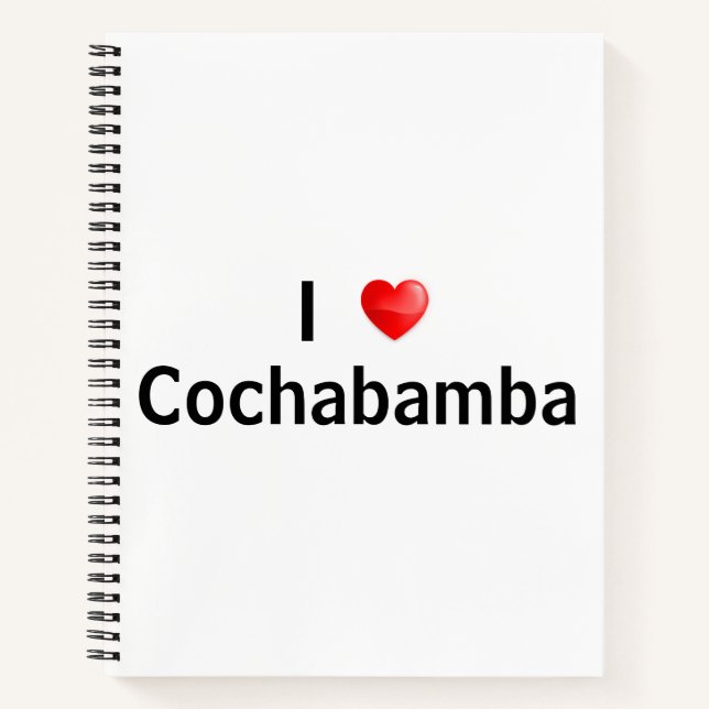 Cuaderno Me encanta Cochabamba (Anverso)