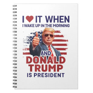 Cuaderno Me Encanta Cuando Me Despierto Y Trump Es El Presi