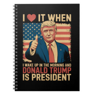 Cuaderno Me Encanta Cuando Me Despierto Y Trump Es Presiden