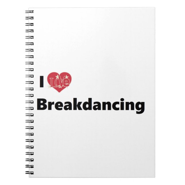 Cuaderno Me encanta el breakdance (Frente)