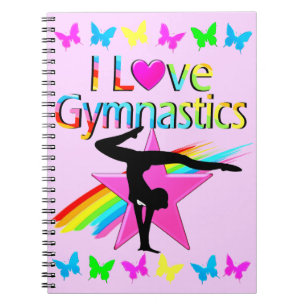 CUADERNO ME ENCANTA EL DISEÑO DE CHICAS DE GIMNASIA DE RAIN