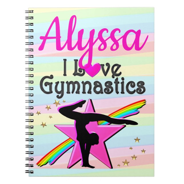 CUADERNO ME ENCANTA EL DISEÑO SUPER STAR DE GIMNASIA (Frente)
