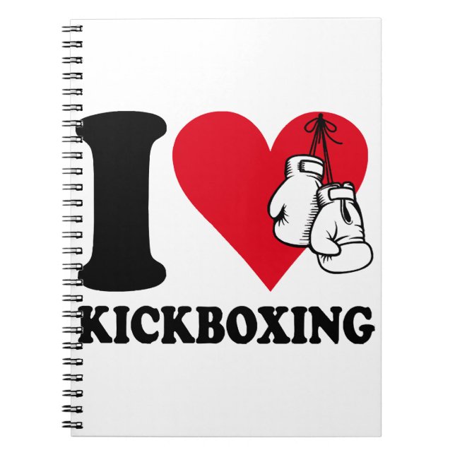 Cuaderno Me encanta el kickboxing (Frente)