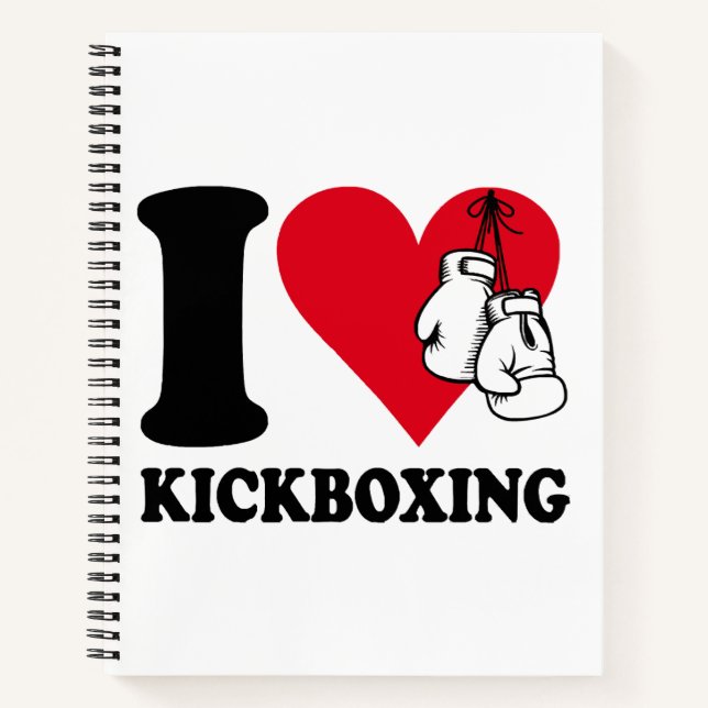 Cuaderno Me encanta el kickboxing (Anverso)