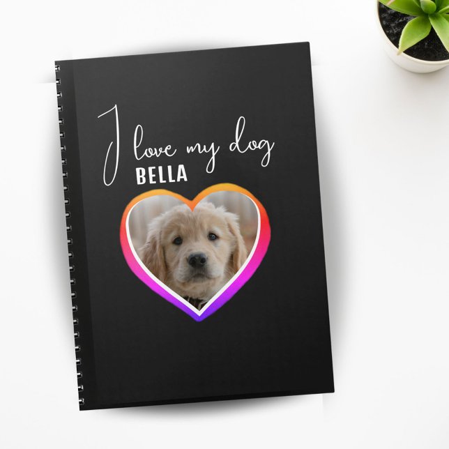 Cuaderno Me encanta el nombre de mi Mascota de fotos del co (Subido por el creador)