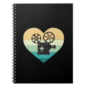 Cuaderno Me encanta el proyector de películas cinematográfi