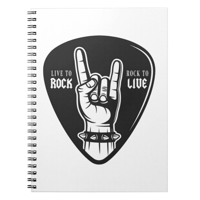 Cuaderno Me encanta el rock (Frente)
