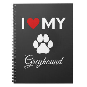 Cuaderno Me encanta el texto de mi personalizado de perro d