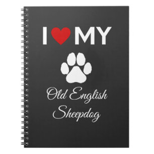 Cuaderno Me encanta el texto de mi personalizado de perro p