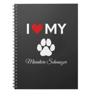 Cuaderno Me encanta el texto de mi personalizado de perro S