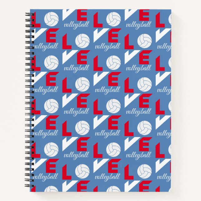 Cuaderno Me encanta el voleibol (Anverso)