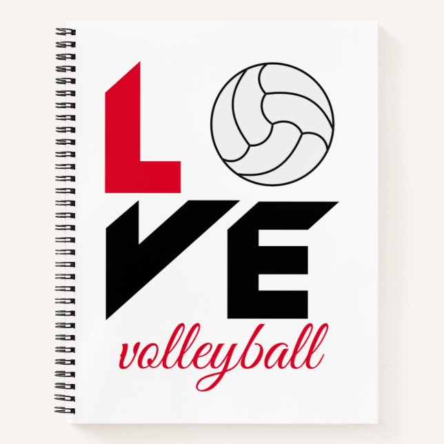 Cuaderno Me encanta el voleibol (Anverso)