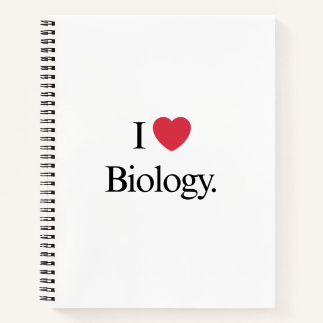 Cuaderno Me encanta la biología (Anverso)
