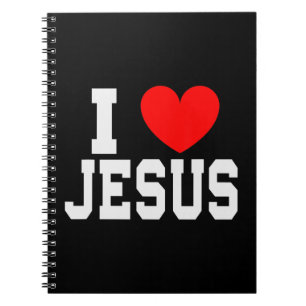 Cuaderno Me encanta la camiseta de Jesús. ¿Eres un devoto p