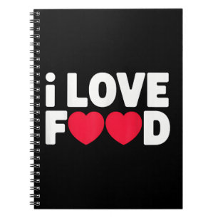 Cuaderno Me encanta la comida Graciosa Regalo de comida par