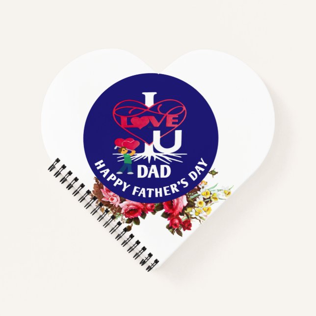 Cuaderno ME ENCANTA LA PAPÁ feliz Día del Padre, araña mode (Anverso)