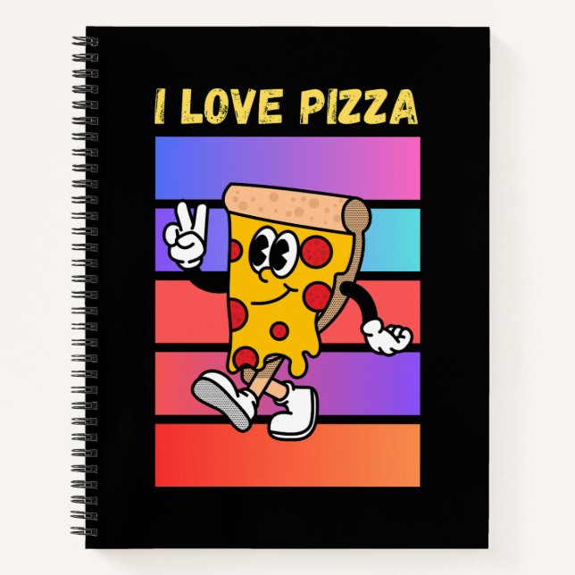 Cuaderno Me encanta la pizza. (Anverso)