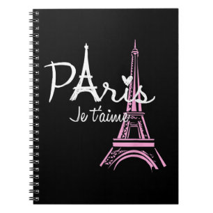 Cuaderno Me encanta la Torre Eiffel de París
